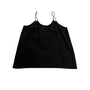 Tucker Black Silk Camisole Top